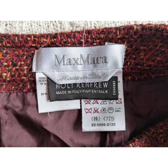Max Mara Halt Renfrew Women's Wool Skirt Size 4 US Made in Italy - Picture 3 of 6